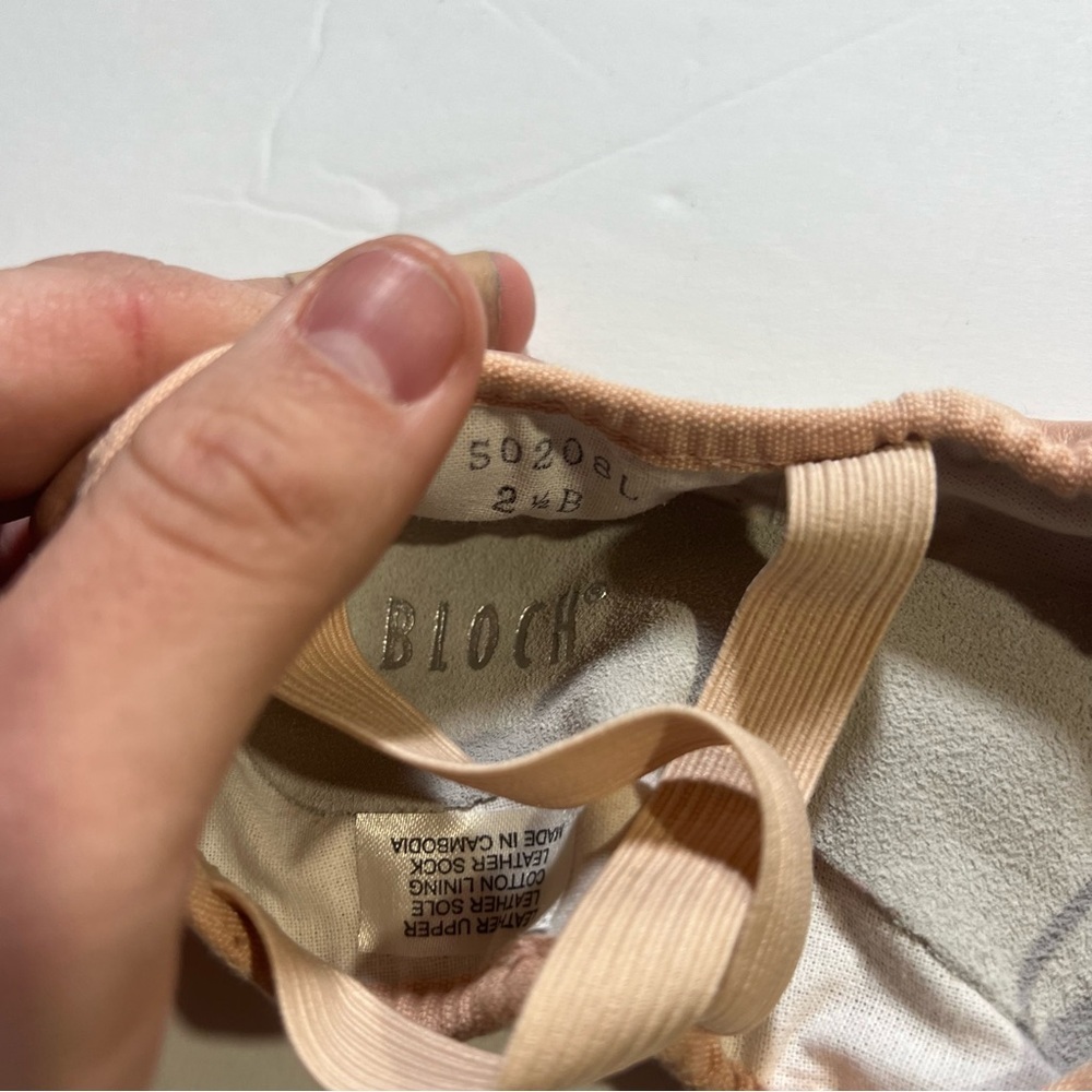 NEW Bloch Ballet Shoes Prolite II S0208L in Pink Size 2.5 Leather - Picture 5 of 7